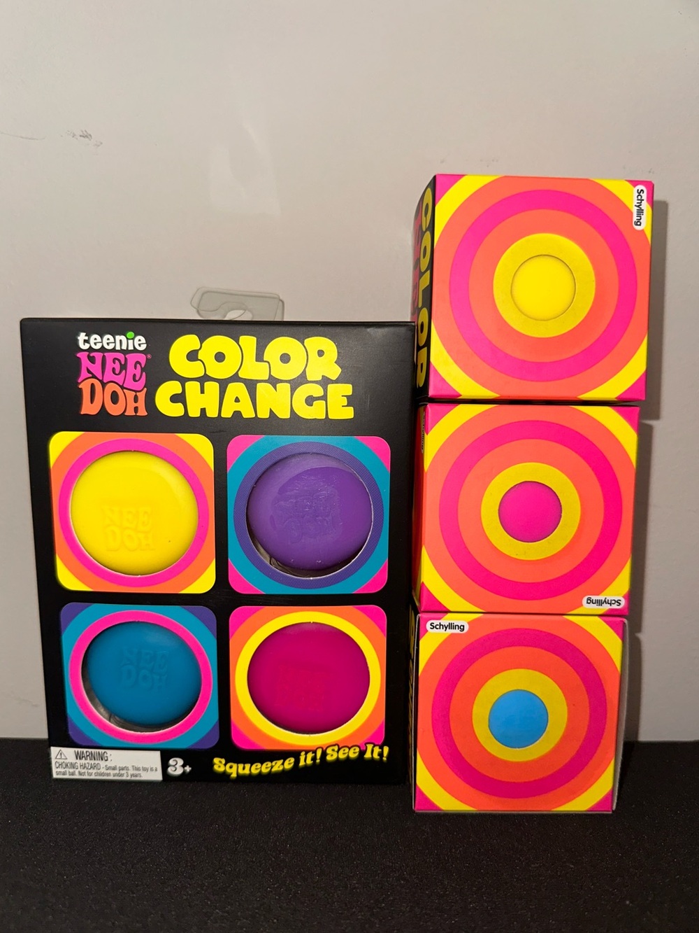 NeeDoh Color Change Squishy TRIO & QUAD BUNDLE - NWT (7 items total)